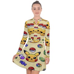 Pikachu Long Sleeve Panel Dress by artworkshop