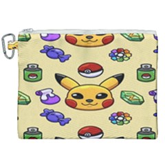 Pikachu Canvas Cosmetic Bag (xxl) by artworkshop
