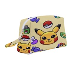 Pikachu Wristlet Pouch Bag (medium) by artworkshop