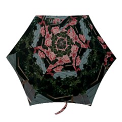 Pink Peony  Flower Mini Folding Umbrellas by artworkshop