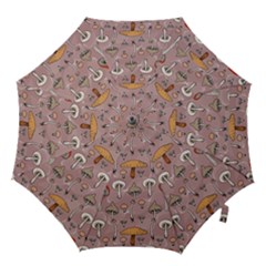 Mushrooms Autumn Fall Pattern Seamless Decorative Hook Handle Umbrellas (small) by pakminggu