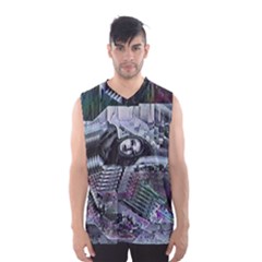 Cyberpunk Drama Men s Basketball Tank Top by MRNStudios