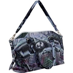 Cyberpunk Drama Canvas Crossbody Bag by MRNStudios