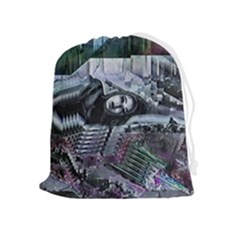 Cyberpunk Drama Drawstring Pouch (xl) by MRNStudios