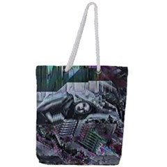 Cyberpunk Drama Full Print Rope Handle Tote (large) by MRNStudios