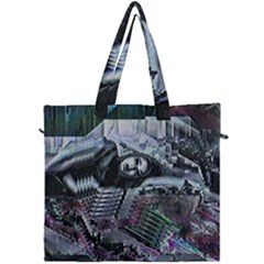 Cyberpunk Drama Canvas Travel Bag by MRNStudios