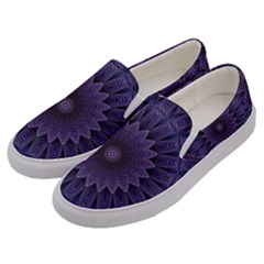 Shape Geometric Symmetrical Symmetry Wallpaper Men s Canvas Slip Ons