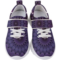 Shape Geometric Symmetrical Symmetry Wallpaper Kids  Velcro Strap Shoes