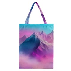 Landscape Mountain Colorful Nature Classic Tote Bag by Ravend