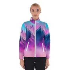 Landscape Mountain Colorful Nature Women s Bomber Jacket