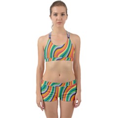 Swirl Twirl Rainbow Retro Back Web Gym Set