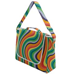 Swirl Twirl Rainbow Retro Box Up Messenger Bag