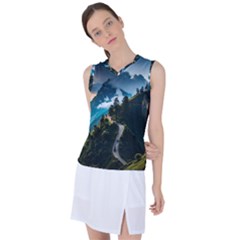 Nature Mountain Valley Women s Sleeveless Sports Top