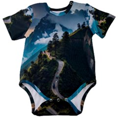 Nature Mountain Valley Baby Short Sleeve Bodysuit