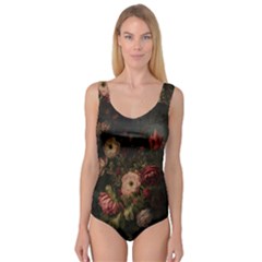 Flower Nature Background Bloom Princess Tank Leotard 