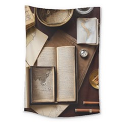 Desk Book Inkwell Pen Large Tapestry