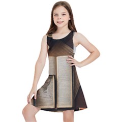 Desk Book Inkwell Pen Kids  Lightweight Sleeveless Dress