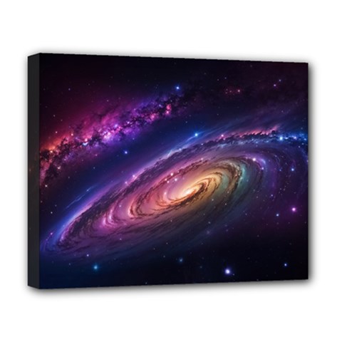 Universe Space Star Rainbow Deluxe Canvas 20  X 16  (stretched)