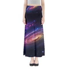 Universe Space Star Rainbow Full Length Maxi Skirt by Ravend