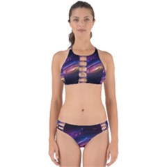 Universe Space Star Rainbow Perfectly Cut Out Bikini Set by Ravend