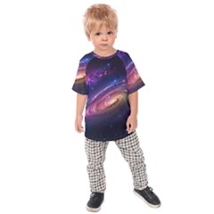 Universe Space Star Rainbow Kids  Raglan Tee