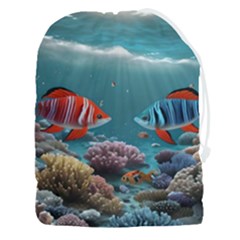 Fish Sea Ocean Drawstring Pouch (3xl)