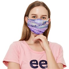 Lavender Flower Tree Fitted Cloth Face Mask (adult)
