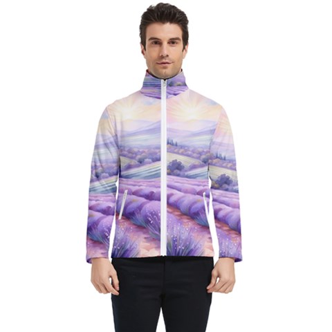 Lavender Flower Tree Men s Bomber Jacket by Ravend