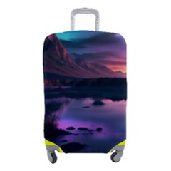 Lake Mountain Night Sea Flower Nature Luggage Cover (small)