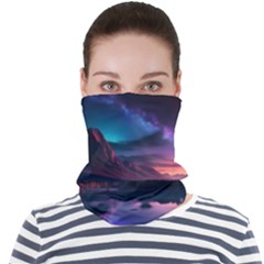 Lake Mountain Night Sea Flower Nature Face Seamless Bandana (adult)