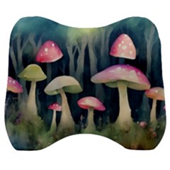 Mushroom Fungus Velour Head Support Cushion by Ravend