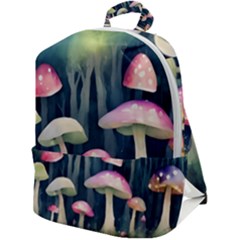 Mushroom Fungus Zip Up Backpack