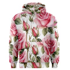 Flower Rose Pink Men s Core Hoodie