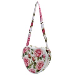 Flower Rose Pink Heart Shoulder Bag