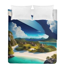 Beach Island Nature Duvet Cover Double Side (full/ Double Size)