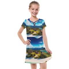 Beach Island Nature Kids  Cross Web Dress