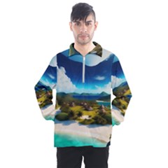 Beach Island Nature Men s Half Zip Pullover