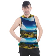 Beach Island Nature Men s Sleeveless Hoodie