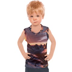 Landscape Mountains Nature Kids  Sport Tank Top