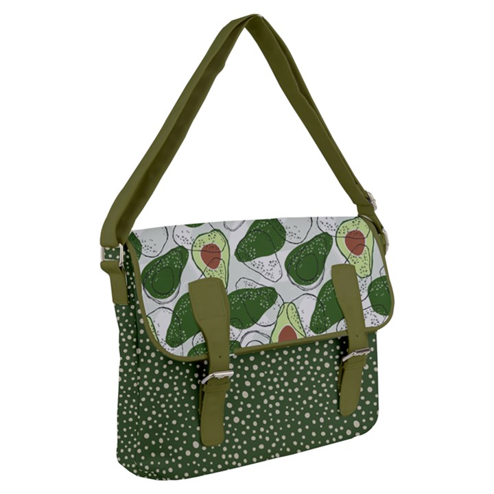 avocado pattern - Copy Buckle Messenger Bag