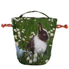 Rabbit Drawstring Bucket Bag by artworkshop