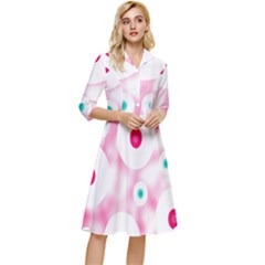 Wallpaper Pink Classy Knee Length Dress by Luxe2Comfy