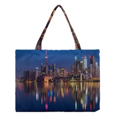 Seaside River Medium Tote Bag by artworkshop