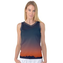 Sky Gradient Women s Basketball Tank Top by artworkshop