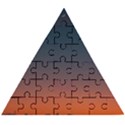 Sky Gradient Wooden Puzzle Triangle View1