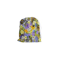 Spring Flowers Drawstring Pouch (xs) by artworkshop