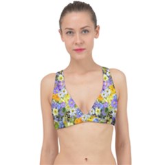 Spring Flowers Classic Banded Bikini Top by artworkshop