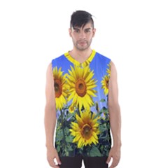 Sunflower Gift Men s Basketball Tank Top by artworkshop