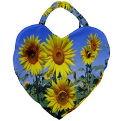 Sunflower Gift Giant Heart Shaped Tote