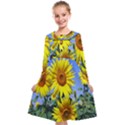 Sunflower Gift Kids  Midi Sailor Dress View1